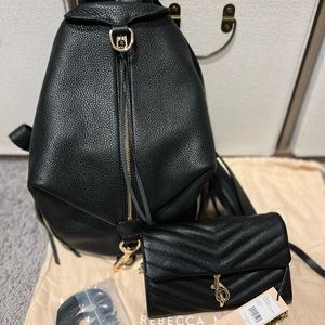 SOLD Rebecca minkoff backpack and wallet set